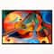 Designart - Music and Rhythm - Abstract Framed Canvas Art Print